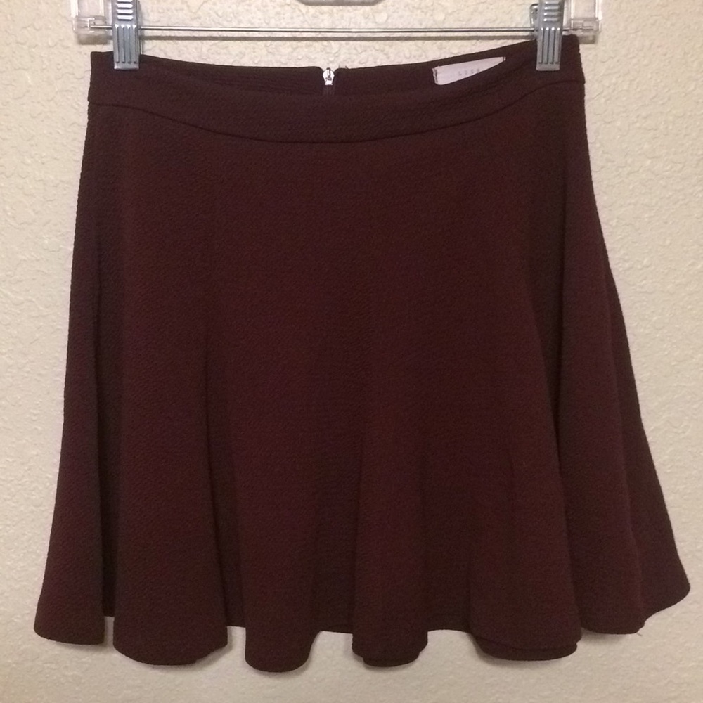Cute Flowy Zip-up Lush Skirt